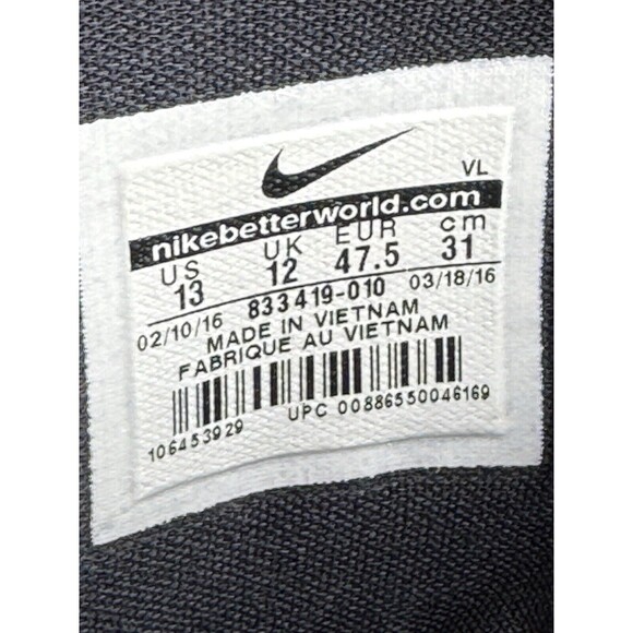 Nike Mens Lunar Beast Strike Pro Size 13 Cleats Black Sliver Football 833419-010 - Picture 12 of 12